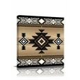 thumbnail image 1 of Canvas Print Wall Art Southwest Ethnic Style Brown Tribe Retro Gradient Geometric Framed Canvas Art Wall Decor Pictures Painting Morden Artwork for Living Room Bedroom, Ready to Hang, 28"x28", 1 of 4