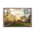 thumbnail image 1 of Canvas Print Wall Art Window Sunrise Tree View Nature Photography Realism Scenic Landscape Colorful Multicolor for Home Decor Ready to Hang, 1 of 18