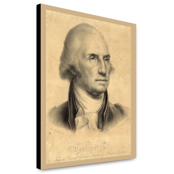 Canvas Print: Washington. From The Original Portrait Painted By Rembrandt Peale