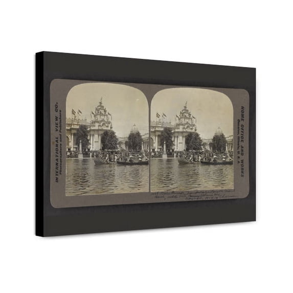 Canvas Print: Water Parade, Transportation Day On Grand Basin, World's Fair, St
