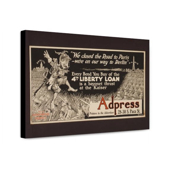 Canvas Print: We Closed The Road To Paris - We're On Our Way To Berlin Every Bond