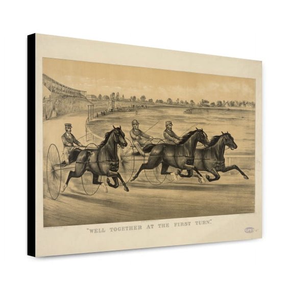 Canvas Print: Well Together At The First Turn, 1886