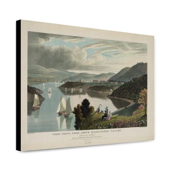 Canvas Print: West Point, From Above Washington Valley, Looking Down The River