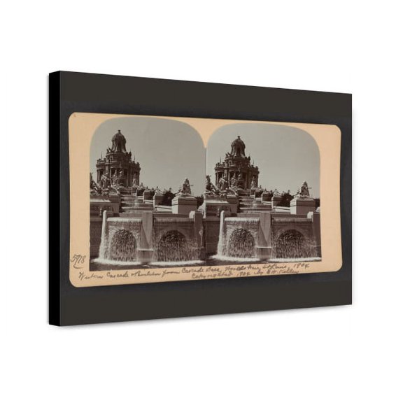Canvas Print: Western Cascade & Pavilion From Cascade Base, World's Fair, St