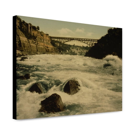 Canvas Print: Whirlpool Rapids And Lower Steel Arch Bridge, Niagara Falls, New