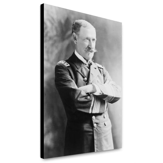 Canvas Print: Winfield Scott Schley, Half-Length Portrait, Standing, Facing