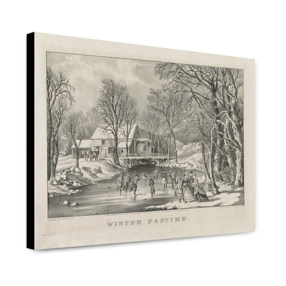 Canvas Print: Winter Pastime, 1870