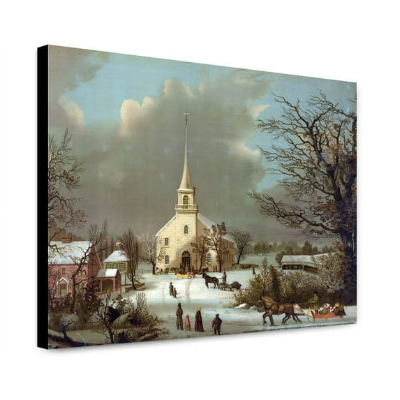 Canvas Print: Winter Sunday In New England