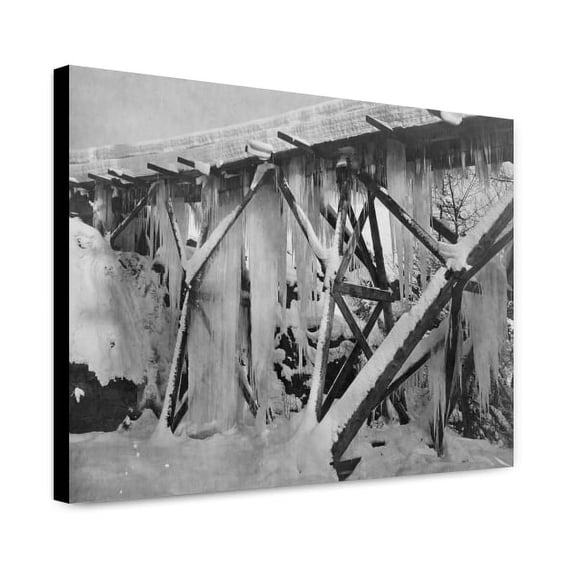 Canvas Print: Winter View Near Thompson Falls, Mont., 1918