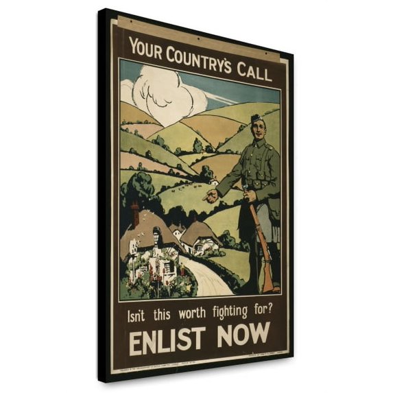 Canvas Print: Your Country's Call. Isn't This Worth Fighting For? Enlist Now, 1915