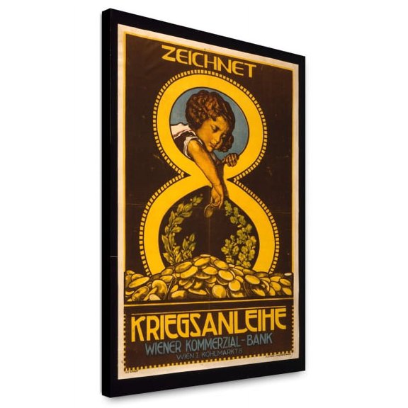 Canvas Print: Zeichnet 8 Kriegsanleihe, 1918