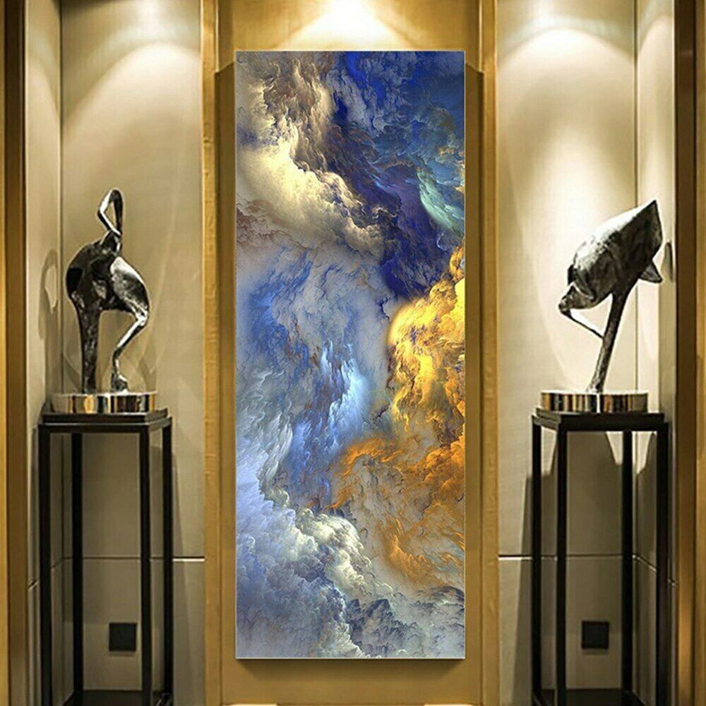 Canvas Prints Wall Art Abstract Golden Cloud Nature Pictures Canvas