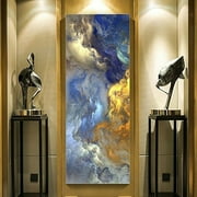 Canvas Prints Wall Art Abstract Golden Cloud Nature Pictures Canvas Paintings Artwork Wall Decor for living Room Bedroom and Office,Frameless