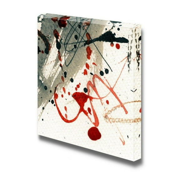 Canvas Prints Wall Art - Abstract Grunge Painting | Modern Wall Decor/Home Art Stretched Gallery Canvas Wraps Giclee Print & Ready to Hang - 16" x 16"