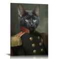 thumbnail image 1 of Canvas Prints Wall Art Cat Bombay Loyal Pet Portrait Art Painting Animal Prints Home Decor Vintage Renaissance Cat Portrait Canvas Art Gift for Cat Lovers  Major-General, 1 of 4