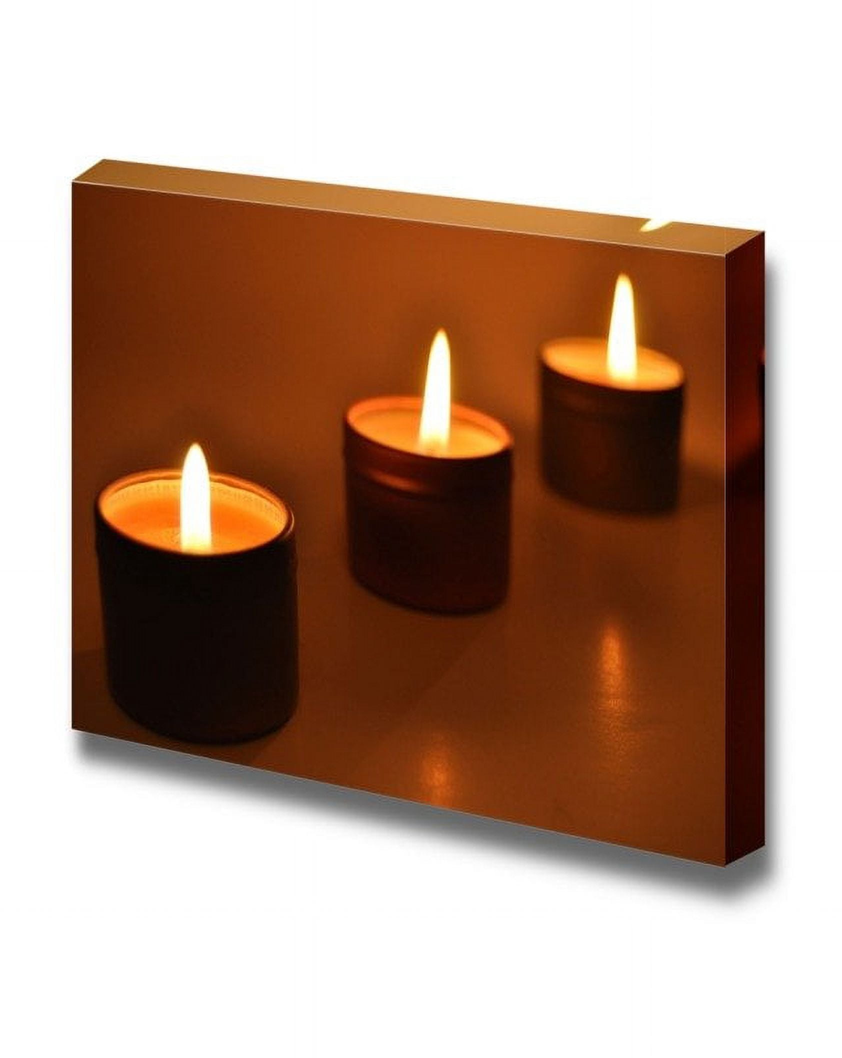 canvas-prints-wall-art-close-up-of-a-burning-candles-in-the-night