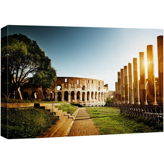 Canvas Prints Wall Art - Colosseum in Rome, Italy - 12" x 18"