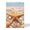 thumbnail image 1 of Canvas Prints Wall Art Framed Hanging Painting Wall Art,Starfish And Seashells On The Beach And Surrounded By SandDecor Canvas Art for Home Decor, Living Room, Office-16x24 Inches, 1 of 4