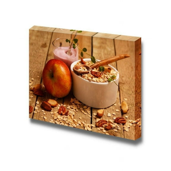 Canvas Prints Wall Art - Healthy Breakfast on The Kitchen Table - 16" x 24"