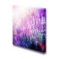 thumbnail image 1 of Canvas Prints Wall Art - Lavender Field Under Sun Rays | Modern Wall Decor/Home Decoration Stretched Gallery Canvas Wrap Giclee Print &amp; Ready to Hang - 24" x 24", 1 of 4