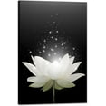 thumbnail image 1 of Canvas Prints Wall Art Lotus Floral Blossom Pictures for Modern Wall Decor Artwork Spirtual Meditation Prints on Canvas Wall Decor for Yoga Room Framed (12x16inch), 1 of 6