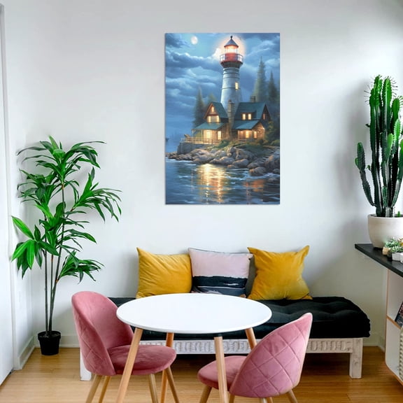 Canvas Prints Wall Art Print Decor - Framed Canvas Print 12x18 inch - Beacon