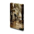 thumbnail image 1 of Canvas Prints Wall Art - Rainy Wet Cobblestone Street in Mahon, Menorca - 18" x 12", 1 of 4
