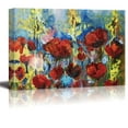 thumbnail image 1 of Canvas Prints Wall Art - Red Poppy of Spring in Oil Painting Style | Modern Wall Decor/Home Decoration Stretched Gallery Canvas Wrap Giclee Print & Ready to Hang - 32" x 48", 1 of 3