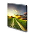 thumbnail image 1 of Canvas Prints Wall Art - Rural Landscape Path in The Field at Sunset | Modern Wall Decor/Home Decoration Stretched Gallery Canvas Wrap Giclee Print &amp; Ready to Hang - 24" x 24", 1 of 4