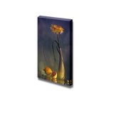 Canvas Prints Wall Art - Still Life with Yellow Flower and Lemon - 18" x 12"