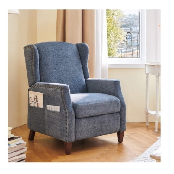 Canvas Push Back Lounge Chair