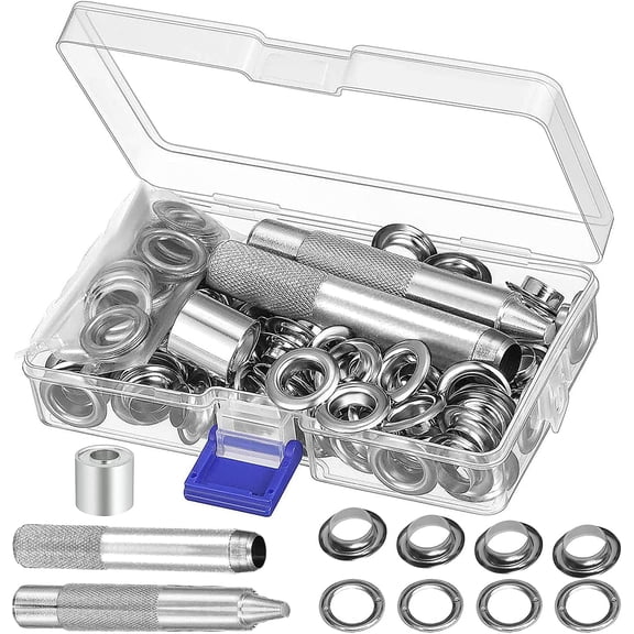 Canvas Repair Solution, Grommet Tool Kit With Non-slip Grips, Portable Use For Diverse Combinations, High-quality Electroplated Surface Resists Corrosion, 100 Set