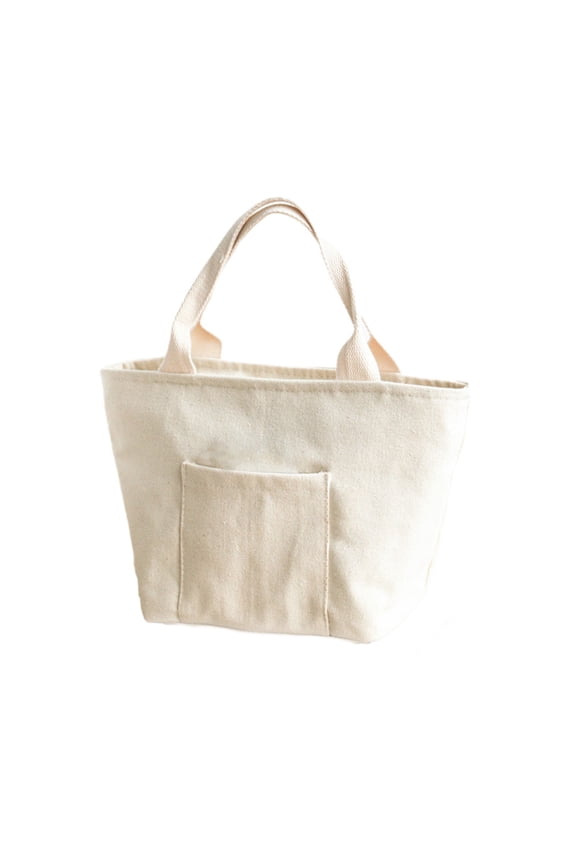 Canvas Reusable Lunch Bag Tote, Insulated For Office Campus Travel Picnic Daily Meal Food Storage Container