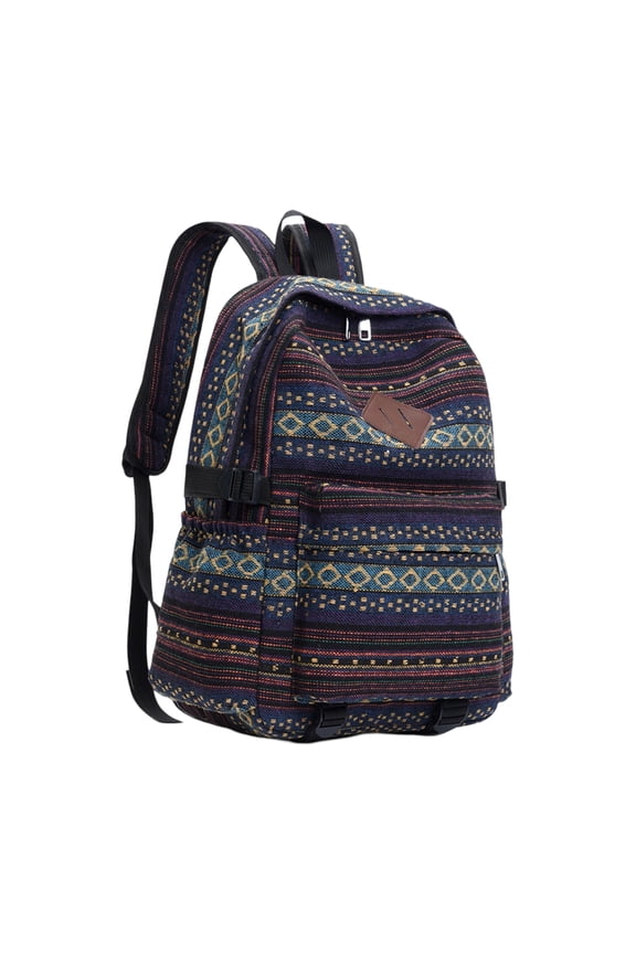 Canvas School Bag Laptop Backpack For College Students And Gym Enthusiasts Ethnic Book Bags Large Capacity Rucksacks
