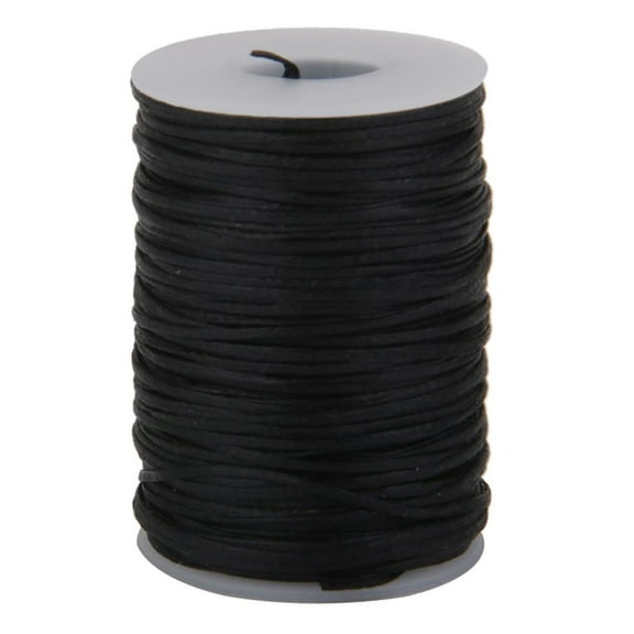 Canvas Sewing Thread 1.2mm 210D for Leather Craft Work, DIY, Jewellery Making ,Repairing Shoes, Wallet, Luggage, Tents on , Black