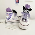 thumbnail image 1 of Canvas Shoes For Students, Cute Cartoon Casual Skate Shoes, Kuromi Skate Shoes, Couple Flat Shoes, 1 of 12