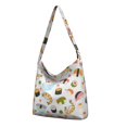 thumbnail image 1 of Canvas Shopping Bag for Women Canvas Shoulder Bag Sushi Crossbody Handbag Casual Tote for Travel Work Gym, 1 of 5