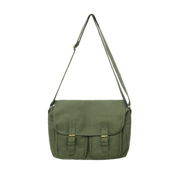 Canvas Shoulder Bag for Student Messenger Bag Japanese-Style Large Postman Bag