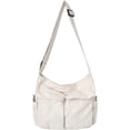 thumbnail image 1 of Canvas Shoulder Tote Bag with Multiple Pockets，Large Hobo Crossbody Bag for Women and Men…, 1 of 8