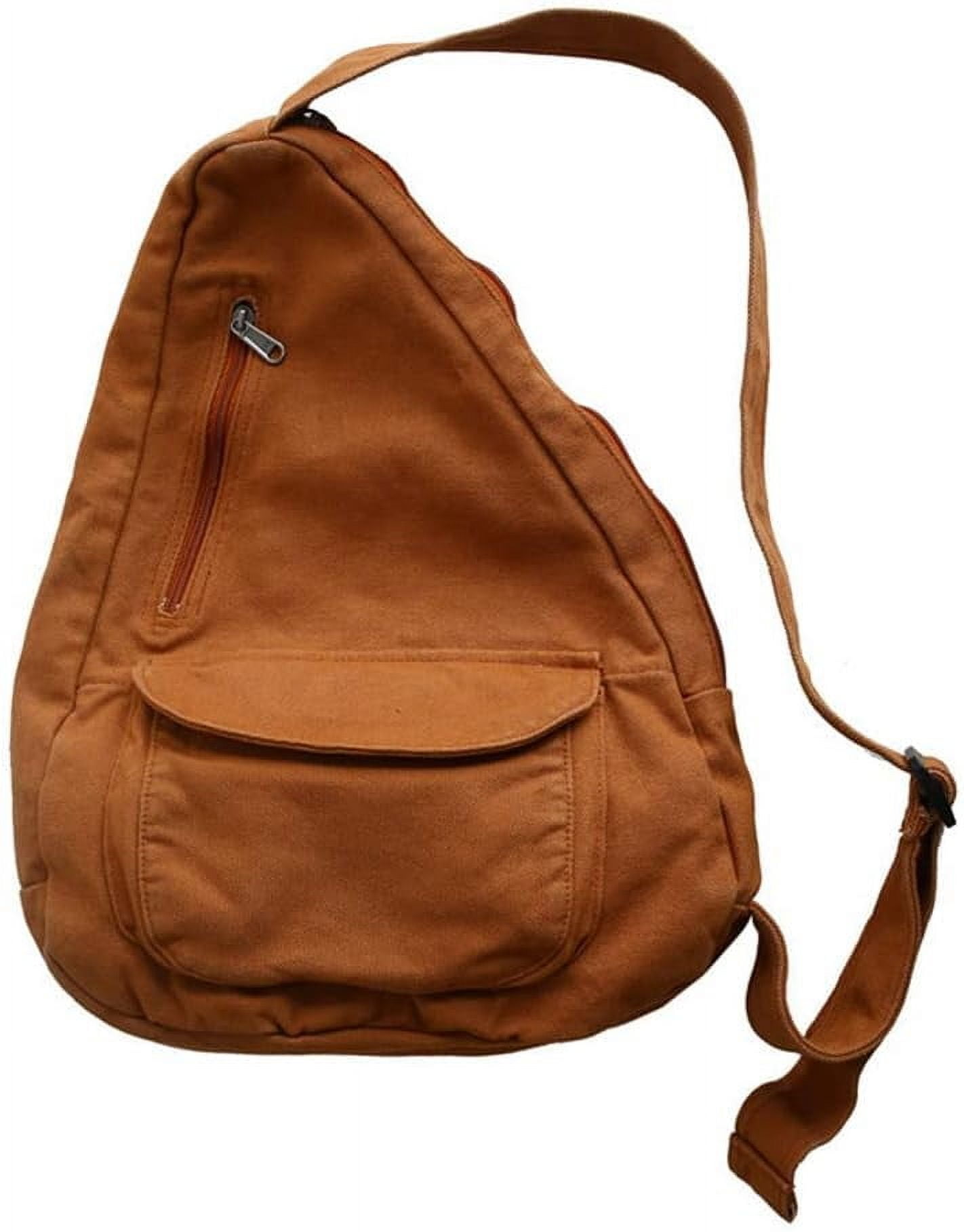 Canvas Sling Bag Backpack, Crossbody Shoulder Chest Bag with Adjustable Strap for Men Women Travel Hiking