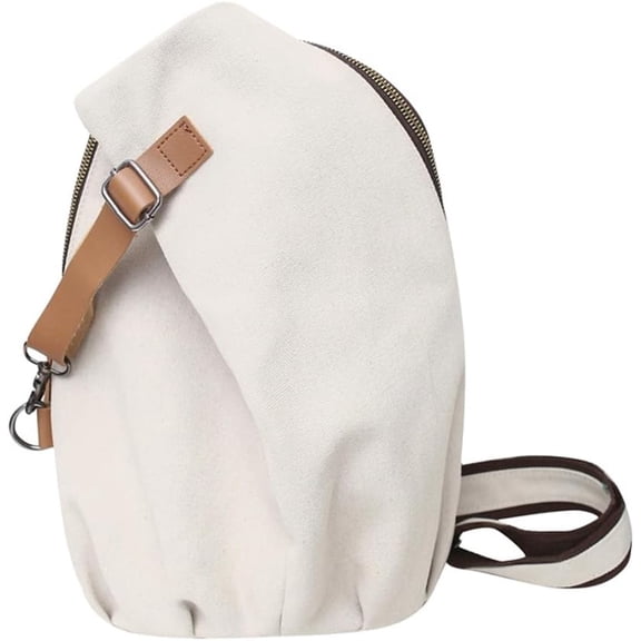 Canvas Sling Bag Large Capacity Chest Bag Crossbody Sling Backpack Multipurpose Shoulder Casual Daypack