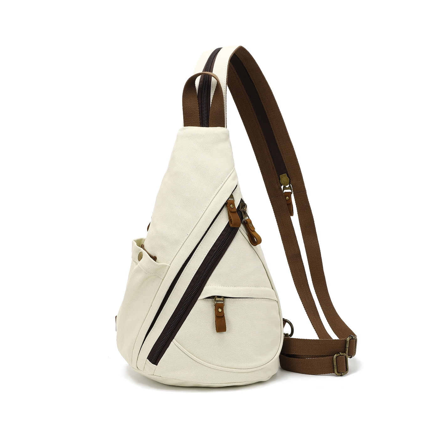 Women Small Casual Canvas Sling Crossbody Shoulder Backpack Canvas Sling Bag - Crossbody Backpack for Men & Women, Ideal  main image 3