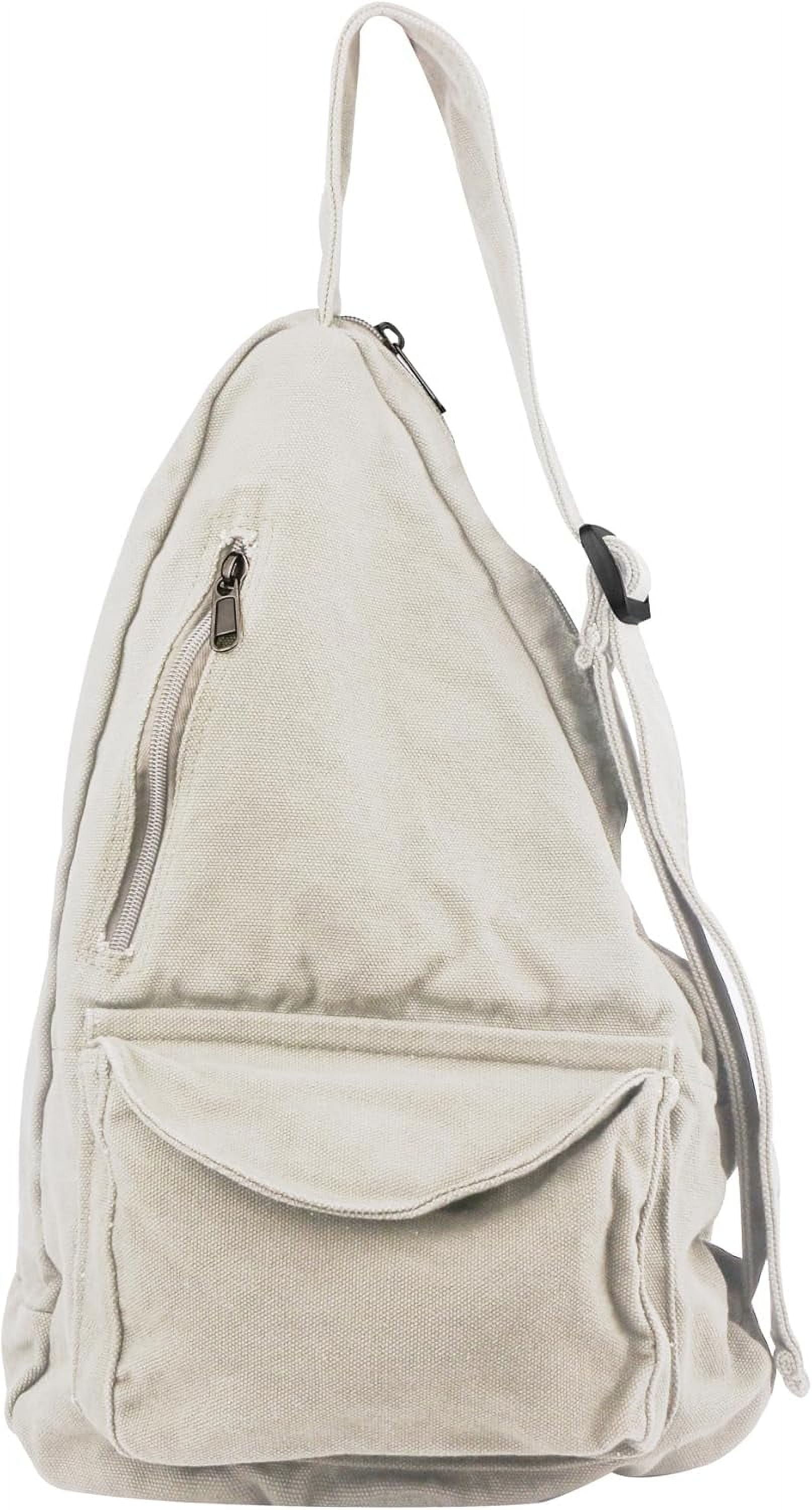 Canvas Sling Crossbody Bag for Women Men, Daypack Sling Bags Travel Casual Hiking Small Chest Shoulder Purse Bag Outdoor