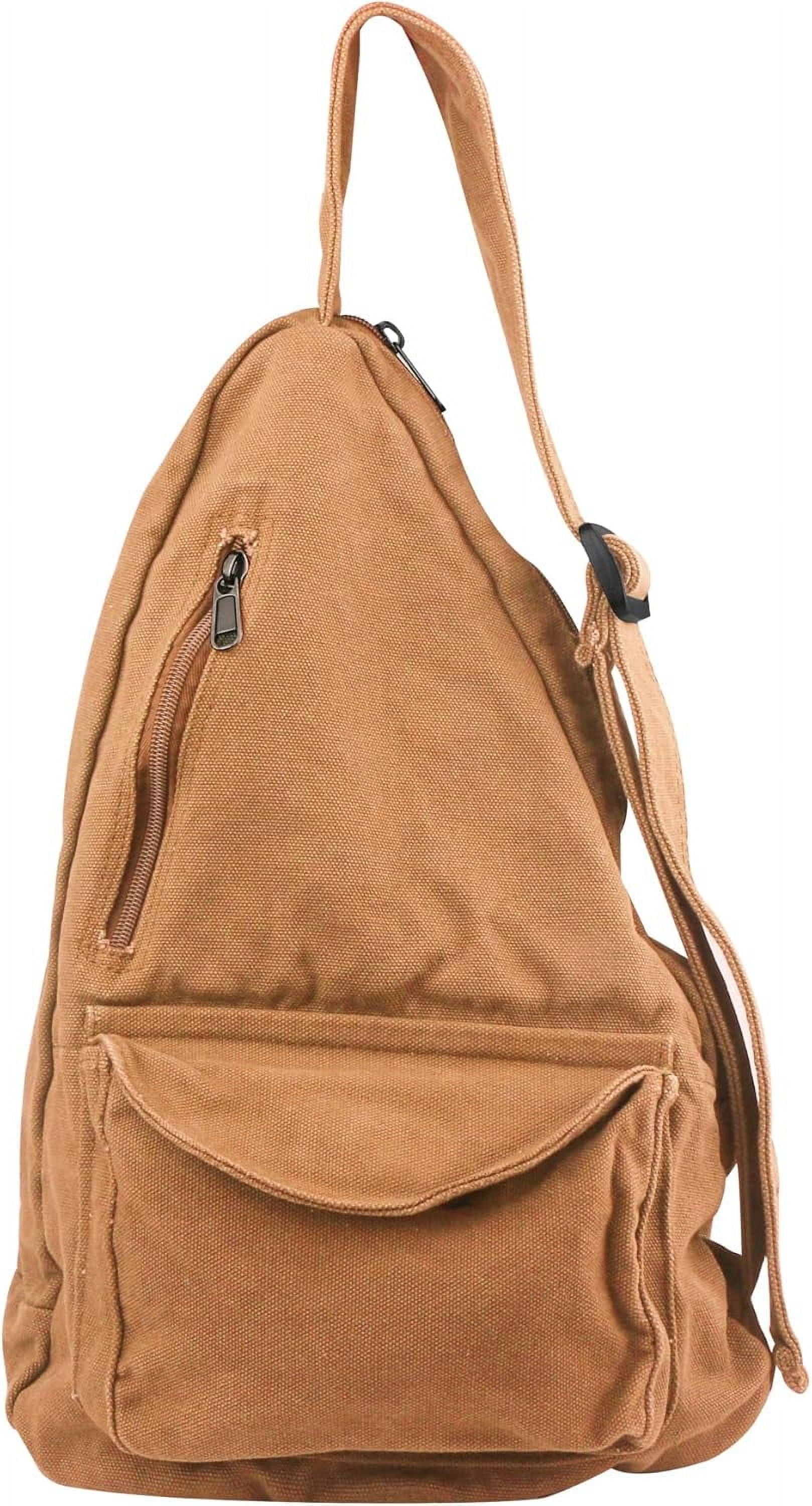 Canvas Sling Crossbody Bag for Women Men, Daypack Sling Bags Travel Casual Hiking Small Chest Shoulder Purse Bag Outdoor