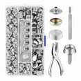 thumbnail image 1 of Canvas Snap Kit 2 Pcs Setting Tool,Marine Grade Stainless Steel 3/8in Socket Button Fastener Kit, for Boat B, 1 of 4