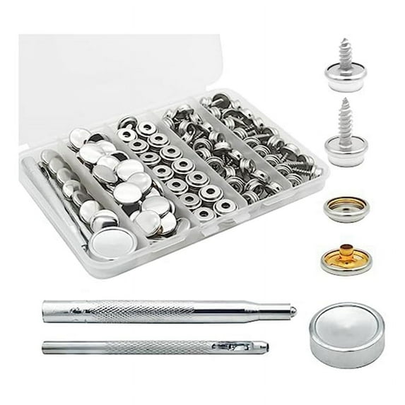 Canvas Snap Kit, 40 Sets Marine Grade Boat Cover Fasteners