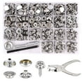 thumbnail image 1 of Canvas Snap Kit Marine Grade Stainless Steel Snaps, Screw Snaps Boat Cover Snaps, 1 of 7