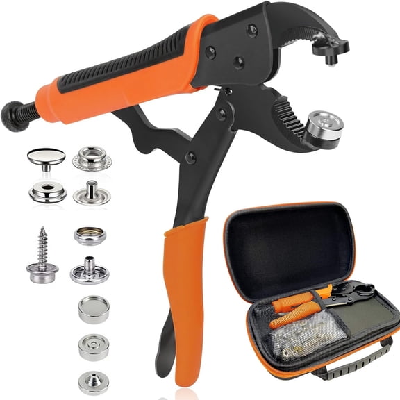 Canvas Snap Kit, Snap Fastener Tool, 305 PCS Boat Cover Snap Button Kit for Repairing Boat Covers, Fabric, Tarps, Canvas, Leather