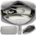 thumbnail image 1 of Canvas Storage Bag, Cable Cord Organizer Travel Bag, Small Electronics SD Card Power Bank Storage Bag, 1 of 15