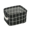 thumbnail image 1 of Canvas Storage Bins, Foldable Fabric Cotton Linen Organizer Basket with Handles, Collapsible Wire Frame, for Home Office Organization, 1 Count, 1 of 2